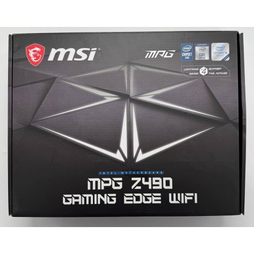Материнська плата MSI MPG Z490 GAMING EDGE WIFI (s1200, Intel Z490) (Відновлено продавцем, 866387) купити в Україні: Київ, Львів, Хмельницький, Тернопіль, Івано-Франківськ | Перевірка сумісності, низька ціна, відгуки, характеристики від TELEMART фото