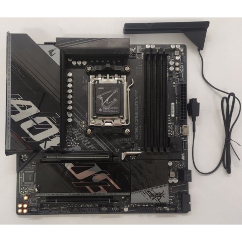 Материнская плата Gigabyte X870M AORUS ELITE WIFI7 (sAM5, AMD X870) (Восстановлено продавцом, 866412) купить в Украине: Киев, Днепр, Харьков, Одесса  | Проверка совместимости, низкая цена, отзывы, характеристики от TELEMART фото