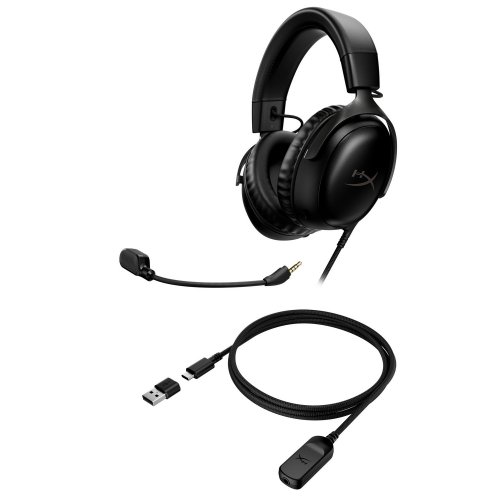 Уценка наушники HyperX Cloud III (727A8AA) Black (Вскрытая упаковка, 866413) купить в Украине: Киев, Днепр, Харьков, Одесса  | Низкая цена, отзывы, характеристики от TELEMART фото