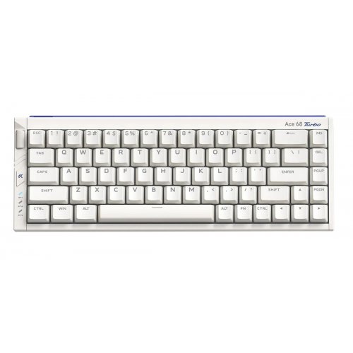 Клавіатура MCHOSE Ace 68 Turbo RGB Gateron Magnetic Jade Pro Switch (HW-ACE68TURBO-11) Nova White купити в Україні: Київ, Львів, Хмельницький, Тернопіль, Івано-Франківськ | Низька ціна, відгуки, характеристики від TELEMART фото