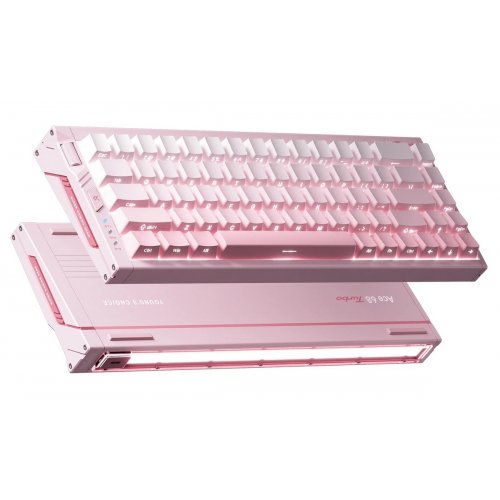 Клавіатура MCHOSE Ace 68 Turbo RGB Mount Tai Magnetic Switch GT (MC-ACE68TURBO-7) Peachy Pink купити в Україні: Київ, Львів, Хмельницький, Тернопіль, Івано-Франківськ | Низька ціна, відгуки, характеристики від TELEMART фото