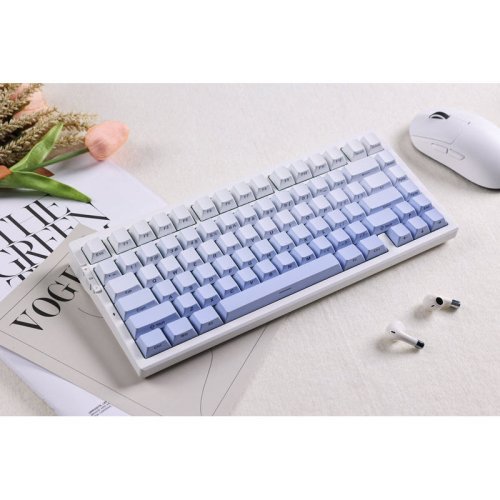 Клавіатура MCHOSE G75 Pro RGB Mechanical Matcha Latte Switch V2 Wireless (G75-14A) Glacier Gradient купити в Україні: Київ, Львів, Хмельницький, Тернопіль, Івано-Франківськ | Низька ціна, відгуки, характеристики від TELEMART фото