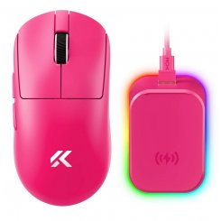 Мышка MCHOSE A7 V2 Ultra Plus Wireless (MC-A7V2-11) Rose Red / 42000 DPI / 8000 Гц / Pixart