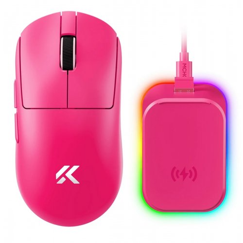 Мышка MCHOSE A7 V2 Ultra Plus Wireless (MC-A7V2-11) Rose Red купить в Украине: Киев, Днепр, Харьков, Одесса  | Низкая цена, отзывы, характеристики от TELEMART фото