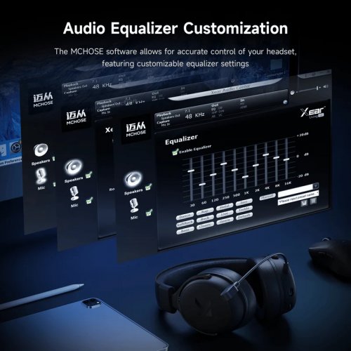 Наушники MCHOSE V9 Pro Wireless (HW-V9-4) Black/Red купить в Украине: Киев, Днепр, Харьков, Одесса  | Низкая цена, отзывы, характеристики от TELEMART фото