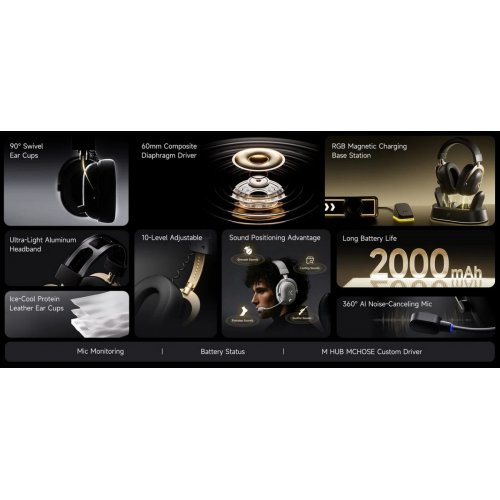 Наушники MCHOSE V9 Turbo+ Wireless (HW-V9-11) Icy White купить в Украине: Киев, Днепр, Харьков, Одесса  | Низкая цена, отзывы, характеристики от TELEMART фото