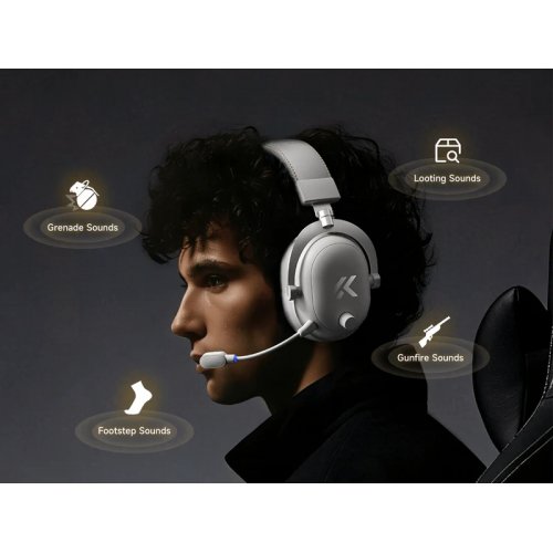 Наушники MCHOSE V9 Turbo+ Wireless (HW-V9-11) Icy White купить в Украине: Киев, Днепр, Харьков, Одесса  | Низкая цена, отзывы, характеристики от TELEMART фото