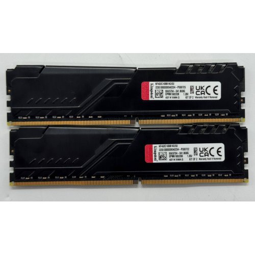 Озу Kingston DDR4 32GB (2x16GB) 3200Mhz FURY Beast Black (KF432C16BB1K2/32) (Восстановлено продавцом, 866531) купить в Украине: Киев, Днепр, Харьков, Одесса  | Проверка совместимости, низкая цена, отзывы, характеристики от TELEMART фото