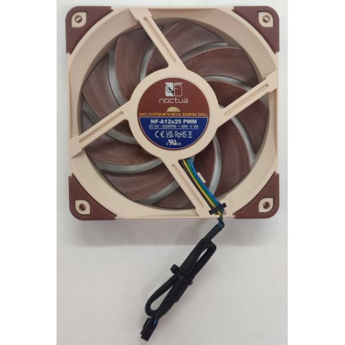 Кулер для корпуса Noctua NF-A12x25 PWM (Відновлено продавцем, 866627) купити в Україні: Київ, Львів, Хмельницький, Тернопіль, Івано-Франківськ | Перевірка сумісності, низька ціна, відгуки, характеристики від TELEMART фото