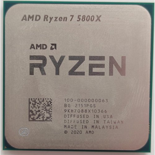 Процесор AMD Ryzen 7 5800X 3.8(4.7)GHz 32MB sAM4 Tray (100-000000063) (Відновлено продавцем, 866628) купити в Україні: Київ, Львів, Хмельницький, Тернопіль, Івано-Франківськ | Перевірка сумісності, низька ціна, відгуки, характеристики від TELEMART фото