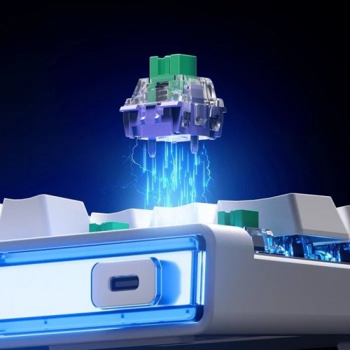 Уцінка клавіатура MCHOSE Ace 68 Air RGB Mount Tai Magnetic Switch GT (MC-ACE68AIR-9-UA) Snow White (Розкрита упаковка, 866642) купити в Україні: Київ, Львів, Хмельницький, Тернопіль, Івано-Франківськ | Низька ціна, відгуки, характеристики від TELEMART фото