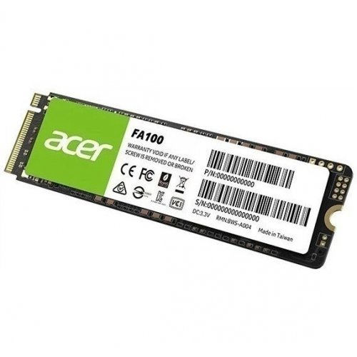 SSD-диск Acer FA100 3D NAND TLC 1TB M.2 (2280 PCI-E) NVMe 1.4 (BL.9BWWA.120) купить в Украине: Киев, Днепр, Харьков, Одесса  | Проверка совместимости, низкая цена, отзывы, характеристики от TELEMART фото