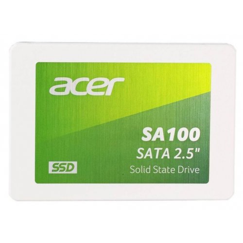 SSD-диск Acer SA100 3D NAND TLC 240GB 2.5'' (BL.9BWWA.102) купити в Україні: Київ, Львів, Хмельницький, Тернопіль, Івано-Франківськ | Перевірка сумісності, низька ціна, відгуки, характеристики від TELEMART фото