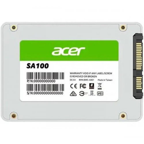 SSD-диск Acer SA100 3D NAND TLC 240GB 2.5'' (BL.9BWWA.102) купити в Україні: Київ, Львів, Хмельницький, Тернопіль, Івано-Франківськ | Перевірка сумісності, низька ціна, відгуки, характеристики від TELEMART фото