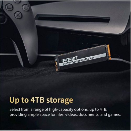 SSD-диск Patriot P400 V4 1TB M.2 (2280 PCI-E) NVMe x4 (P400VP1TBM28H) купить в Украине: Киев, Днепр, Харьков, Одесса  | Проверка совместимости, низкая цена, отзывы, характеристики от TELEMART фото