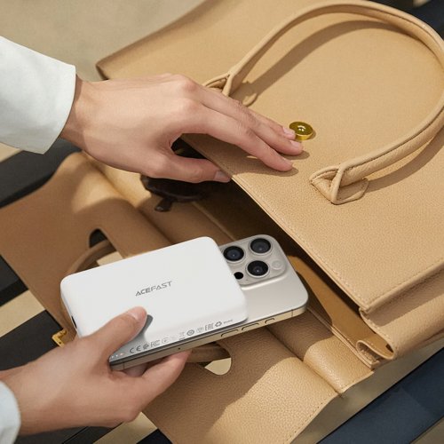 Powerbank Acefast M26 Magnetic Wireless 10000mAh 20W (6974316285212) White купити в Україні: Київ, Львів, Хмельницький, Тернопіль, Івано-Франківськ | Низька ціна, відгуки, характеристики від TELEMART фото