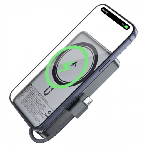 Powerbank Acefast M18 Magnetic Wireless 10000mAh 22.5W (6974316284017) Black купити в Україні: Київ, Львів, Хмельницький, Тернопіль, Івано-Франківськ | Низька ціна, відгуки, характеристики від TELEMART фото