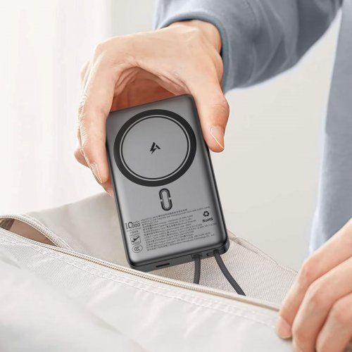 Powerbank Acefast M18 Magnetic Wireless 10000mAh 22.5W (6974316284017) Black купити в Україні: Київ, Львів, Хмельницький, Тернопіль, Івано-Франківськ | Низька ціна, відгуки, характеристики від TELEMART фото