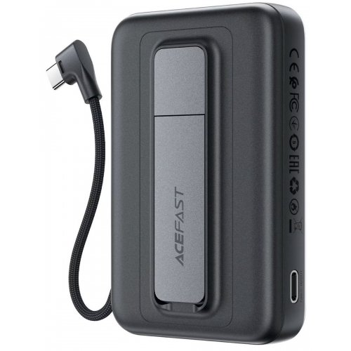 Powerbank Acefast M24 Magnetic Wireless 10000mAh 22.5W (6974316284871) Metal Gray купить в Украине: Киев, Днепр, Харьков, Одесса  | Низкая цена, отзывы, характеристики от TELEMART фото