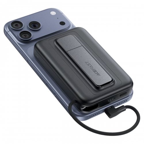 Powerbank Acefast M24 Magnetic Wireless 10000mAh 22.5W (6974316284871) Metal Gray купить в Украине: Киев, Днепр, Харьков, Одесса  | Низкая цена, отзывы, характеристики от TELEMART фото