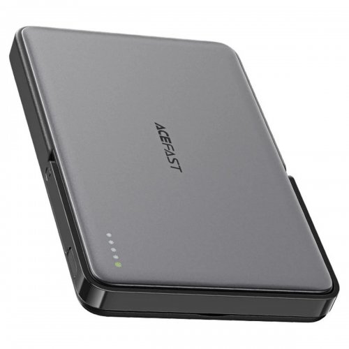 Powerbank Acefast M16 Magnetic Wireless 5000mAh 18W (6974316283997) Black купити в Україні: Київ, Львів, Хмельницький, Тернопіль, Івано-Франківськ | Низька ціна, відгуки, характеристики від TELEMART фото