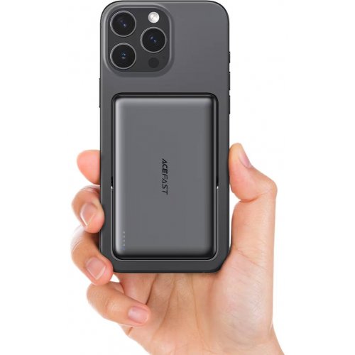 Powerbank Acefast M17 Magnetic Wireless 10000mAh 22.5W (6974316284000) Black купити в Україні: Київ, Львів, Хмельницький, Тернопіль, Івано-Франківськ | Низька ціна, відгуки, характеристики від TELEMART фото