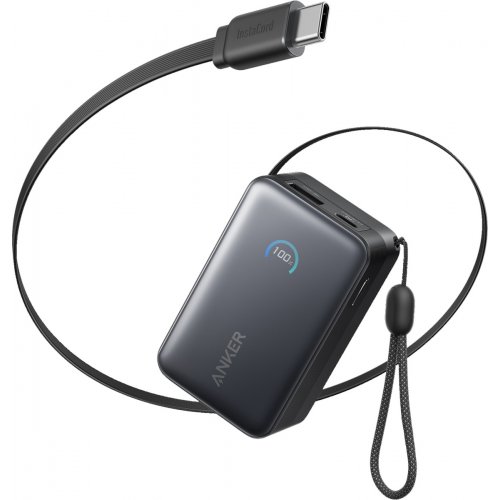 Powerbank Anker Nano 10000mAh 45W (A1638H11) Black купить в Украине: Киев, Днепр, Харьков, Одесса  | Низкая цена, отзывы, характеристики от TELEMART фото