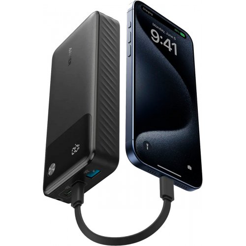 Powerbank Anker PowerCore 20000mAh 30W (A1384G11) Black купити в Україні: Київ, Львів, Хмельницький, Тернопіль, Івано-Франківськ | Низька ціна, відгуки, характеристики від TELEMART фото