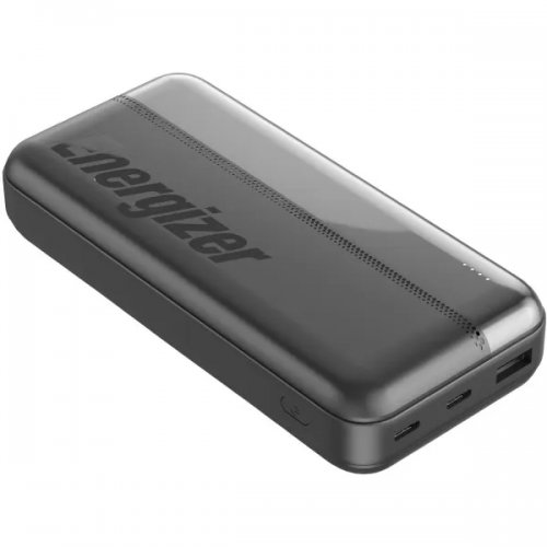 Powerbank Energizer 20000mAh 15W (UE20050CC) Black купити в Україні: Київ, Львів, Хмельницький, Тернопіль, Івано-Франківськ | Низька ціна, відгуки, характеристики від TELEMART фото