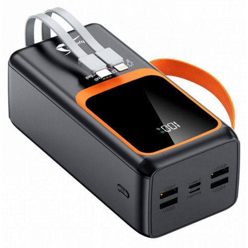 Powerbank Aspiring Light 50 50000mAh 22.5W (PB-L50) Black купити в Україні: Київ, Львів, Хмельницький, Тернопіль, Івано-Франківськ | Низька ціна, відгуки, характеристики від TELEMART фото