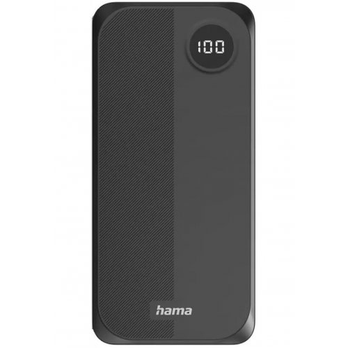 Powerbank Hama 20000mAh 15W (00201755) Black купить в Украине: Киев, Днепр, Харьков, Одесса  | Низкая цена, отзывы, характеристики от TELEMART фото