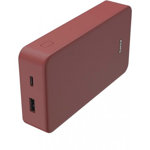 Powerbank Hama 20000mAh 15W (00201717) Red купить в Украине: Киев, Днепр, Харьков, Одесса  | Низкая цена, отзывы, характеристики от TELEMART фото