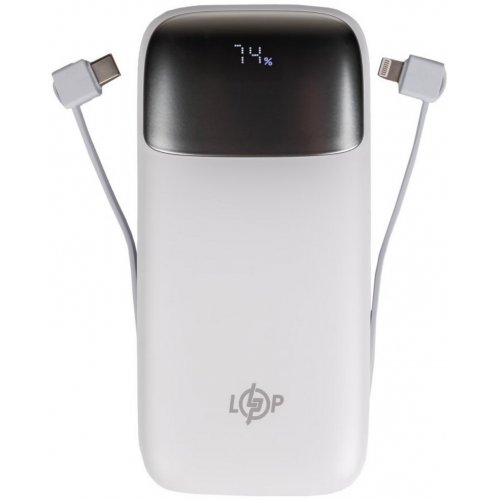 Powerbank LogicPower PQ20 20000mAh 22.5W (LP31341) White купить в Украине: Киев, Днепр, Харьков, Одесса  | Низкая цена, отзывы, характеристики от TELEMART фото