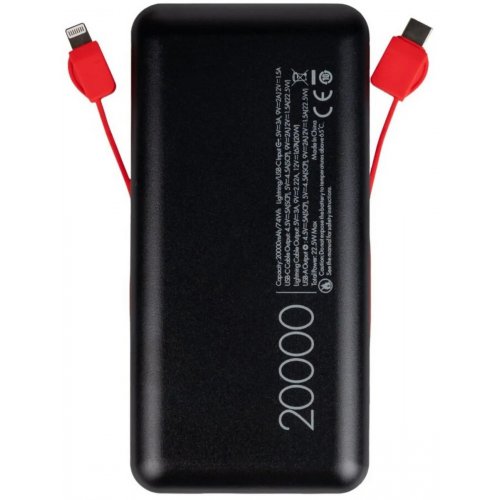 Powerbank LogicPower PQ24 20000mAh 22.5W (LP31339) Black купить в Украине: Киев, Днепр, Харьков, Одесса  | Низкая цена, отзывы, характеристики от TELEMART фото