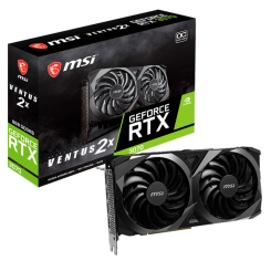 Видеокарта MSI GeForce RTX 3070 VENTUS 2X OC 8192MB (RTX 3070 VENTUS 2X 8G OC) LHR (Восстановлено продавцом, 866814)