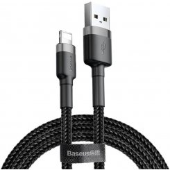 Кабель Baseus Cafule USB to Lightning 2A 3m (CALKLF-RG1) Gray/Black