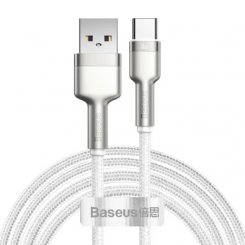 Кабель Baseus Cafule Metal USB to USB Type-C 66W 2m (CAKF000202) White