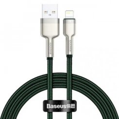 Кабель Baseus Cafule Metal USB to Lightning 2.4A 2m (CALJK-B06) Green