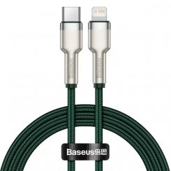 Кабель Baseus Cafule Metal USB Type-C to Lightning 20W 2m (CATLJK-B06) Green