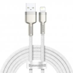 Кабель Baseus Cafule Metal USB Type-C to Lightning 20W 2m (CATLJK-B02) White