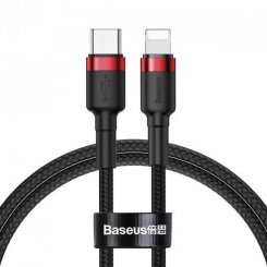 Кабель Baseus Cafule USB Type-C to Lightning 18W 1m (CATLKLF-91) Red/Black