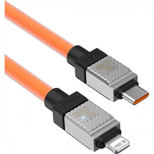 Кабель Baseus CoolPlay USB Type-C to Lightning 20W 1m (CAKW000007) Orange купити в Україні: Київ, Львів, Хмельницький, Тернопіль, Івано-Франківськ | Низька ціна, відгуки, характеристики від TELEMART фото