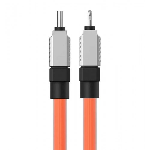 Кабель Baseus CoolPlay USB Type-C to Lightning 20W 1m (CAKW000007) Orange купити в Україні: Київ, Львів, Хмельницький, Тернопіль, Івано-Франківськ | Низька ціна, відгуки, характеристики від TELEMART фото