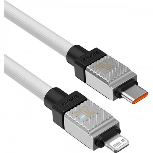 Кабель Baseus CoolPlay USB Type-C to Lightning 20W 1m (CAKW000002) White купити в Україні: Київ, Львів, Хмельницький, Тернопіль, Івано-Франківськ | Низька ціна, відгуки, характеристики від TELEMART фото