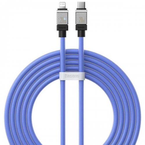 Кабель Baseus CoolPlay USB Type-C to Lightning 20W 2m (CAKW000103) Blue купити в Україні: Київ, Львів, Хмельницький, Тернопіль, Івано-Франківськ | Низька ціна, відгуки, характеристики від TELEMART фото