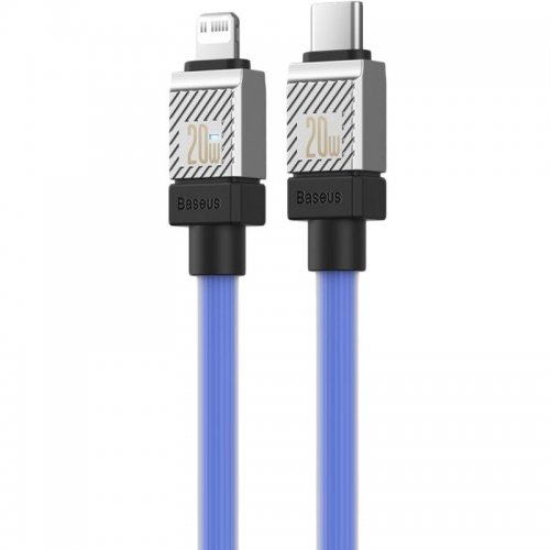 Кабель Baseus CoolPlay USB Type-C to Lightning 20W 2m (CAKW000103) Blue купити в Україні: Київ, Львів, Хмельницький, Тернопіль, Івано-Франківськ | Низька ціна, відгуки, характеристики від TELEMART фото