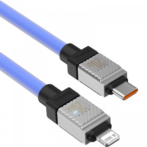 Кабель Baseus CoolPlay USB Type-C to Lightning 20W 2m (CAKW000103) Blue купити в Україні: Київ, Львів, Хмельницький, Тернопіль, Івано-Франківськ | Низька ціна, відгуки, характеристики від TELEMART фото