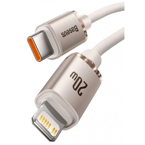 Кабель Baseus Crystal Shine Series USB Type-C to Lightning 20W 1.2m (CAJY001304) Pink купити в Україні: Київ, Львів, Хмельницький, Тернопіль, Івано-Франківськ | Низька ціна, відгуки, характеристики від TELEMART фото