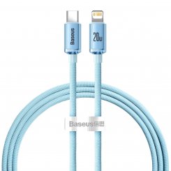 Кабель Baseus Crystal Shine Series USB Type-C to Lightning 20W 1.2m (CAJY001303) Sky Blue