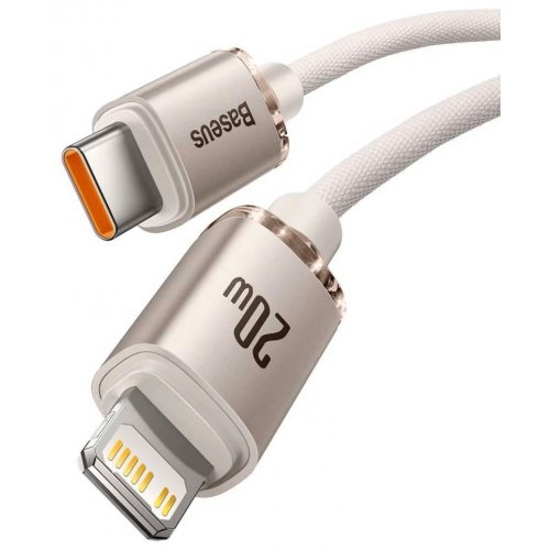 Кабель Baseus Crystal Shine Series USB Type-C to Lightning 20W 2m (CAJY001404) Pink купити в Україні: Київ, Львів, Хмельницький, Тернопіль, Івано-Франківськ | Низька ціна, відгуки, характеристики від TELEMART фото
